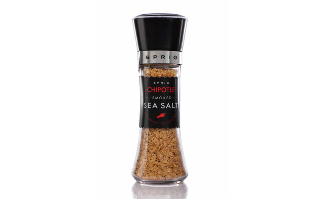 Sprig Chipotle Smoked Sea Salt   Bottle  200 grams